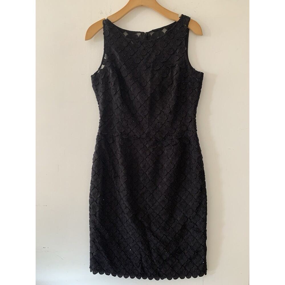 Women's CARMEN Marc Valvo Little Black Dress‎ 4 - Picture 5 of 9